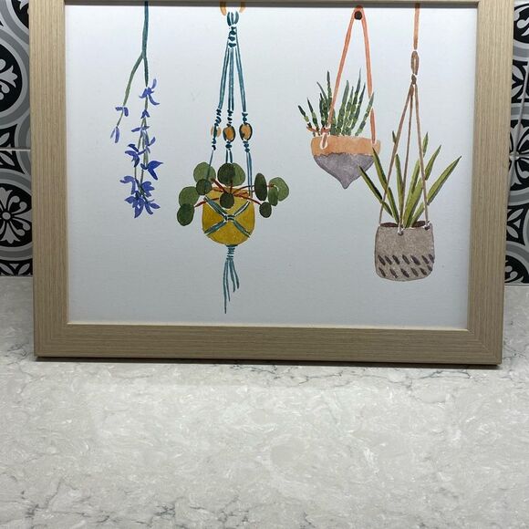 Plants framed wall art 13.8”x16.8” - Picture 2 of 2